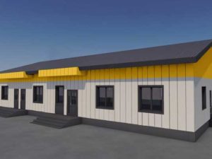 Проект административно-бытового здания 12х30х3
